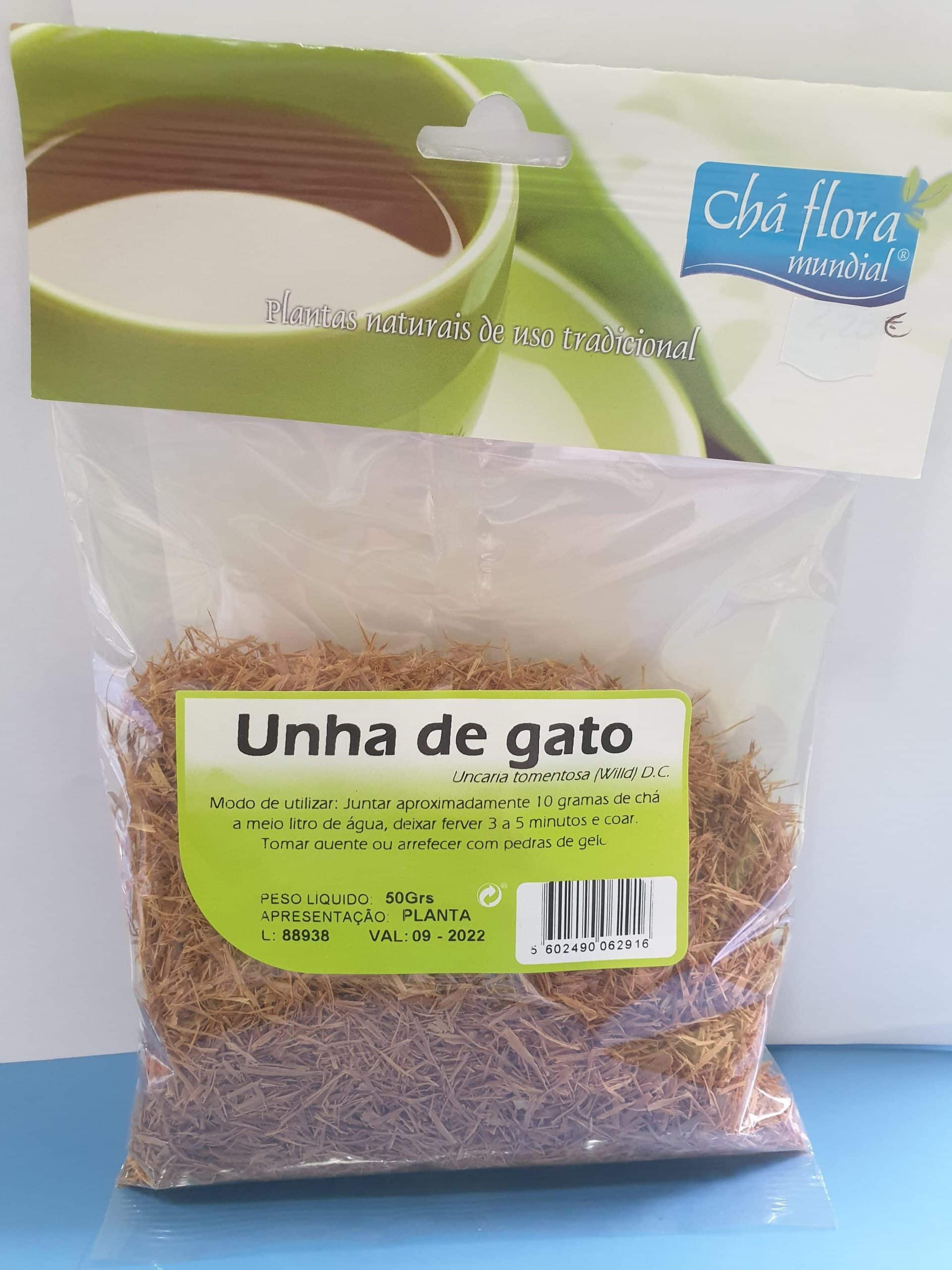 Chá Unha de Gato 50gr Flora Mundial - Ervanária Seara de Luz