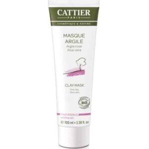 Máscara Argila Rosa e Aloe Pele Sensível 100ml Cattier