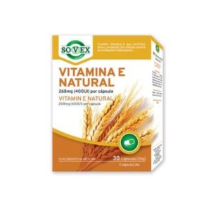 Vitamina E Natural 400ui 30 cápsulas Sovex