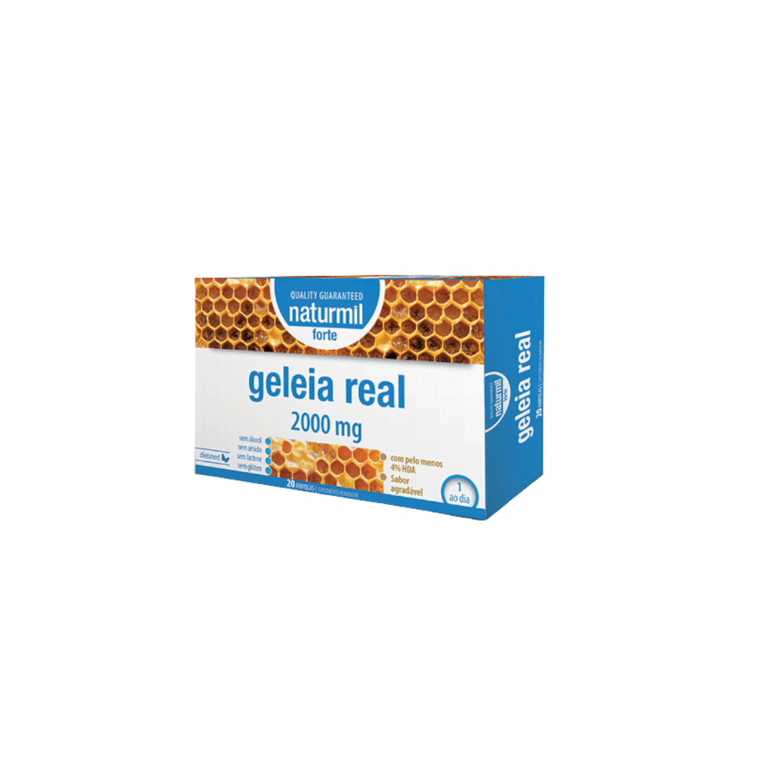 Geleia Real Forte 2000mg 20 ampolas Naturmil