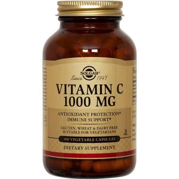 Vitamina C 1000mg 100 cápsulas Solgar