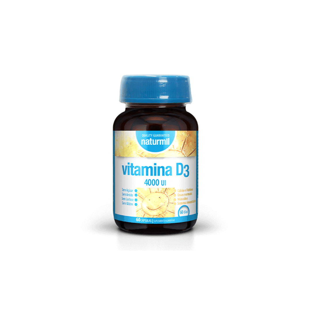 Vitamina D3 4000 ui Naturmil 60 cápsulas