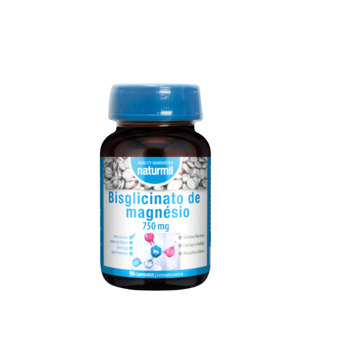 Bisglicinato Magnésio 90 comprimidos Naturmil