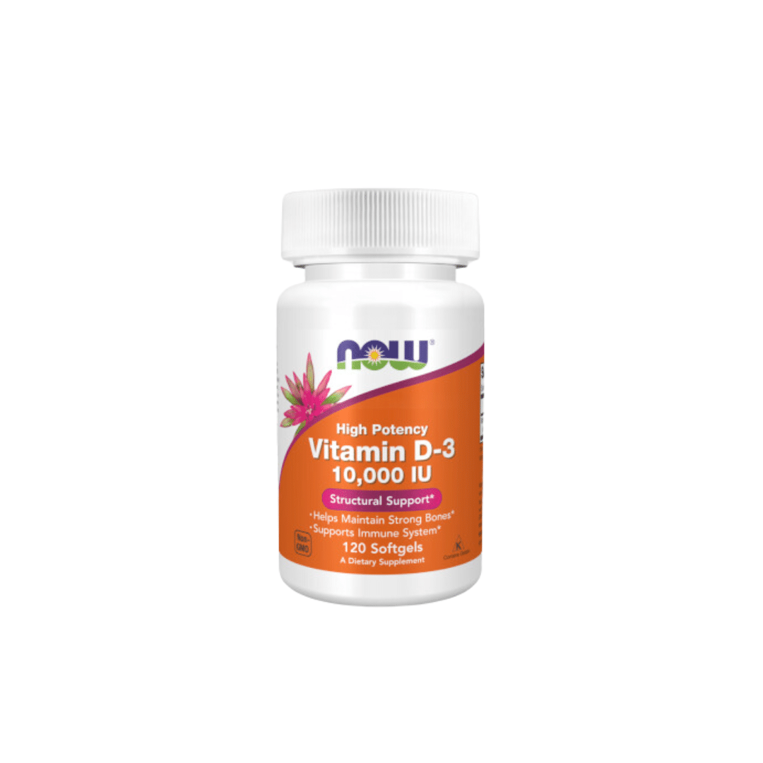 Vitamina D3 10.000 IU  120 cápsulas Now