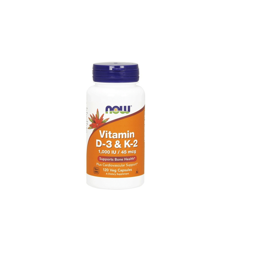 Vit.D3+Vit.K2 120 cápsulas Now