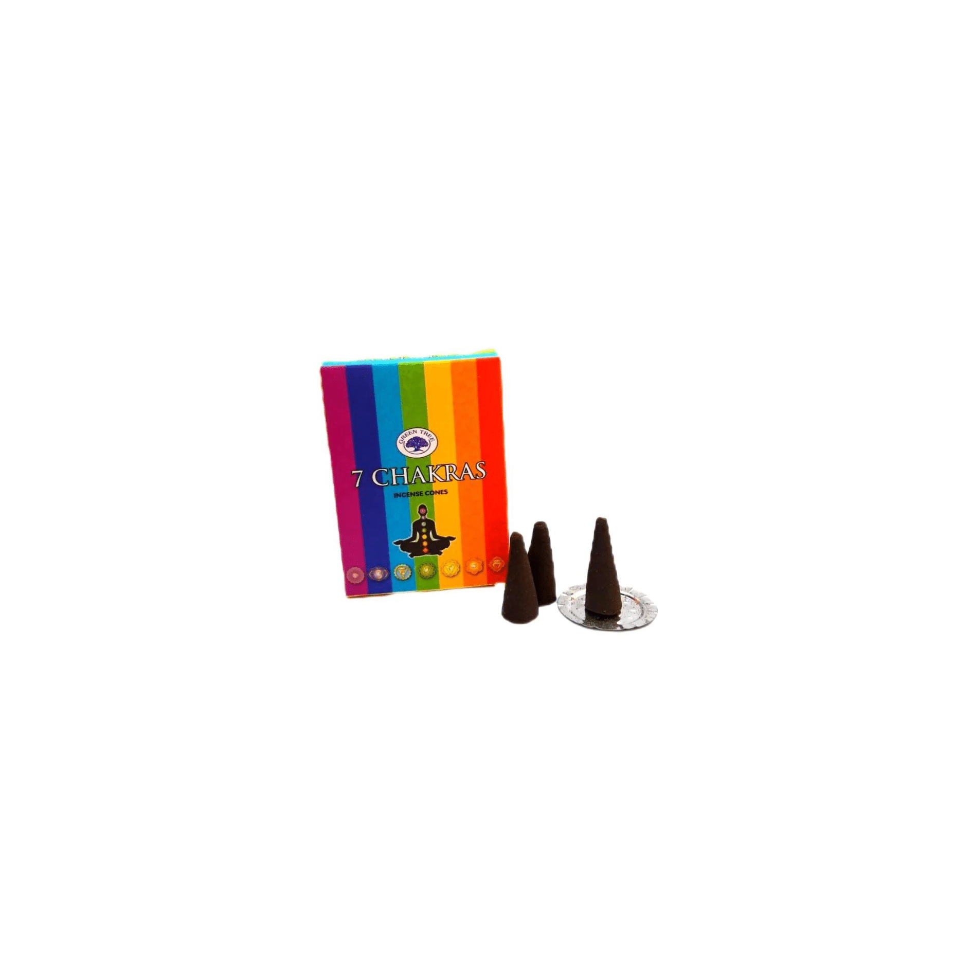 Incenso cone 7 chakras Green Tree