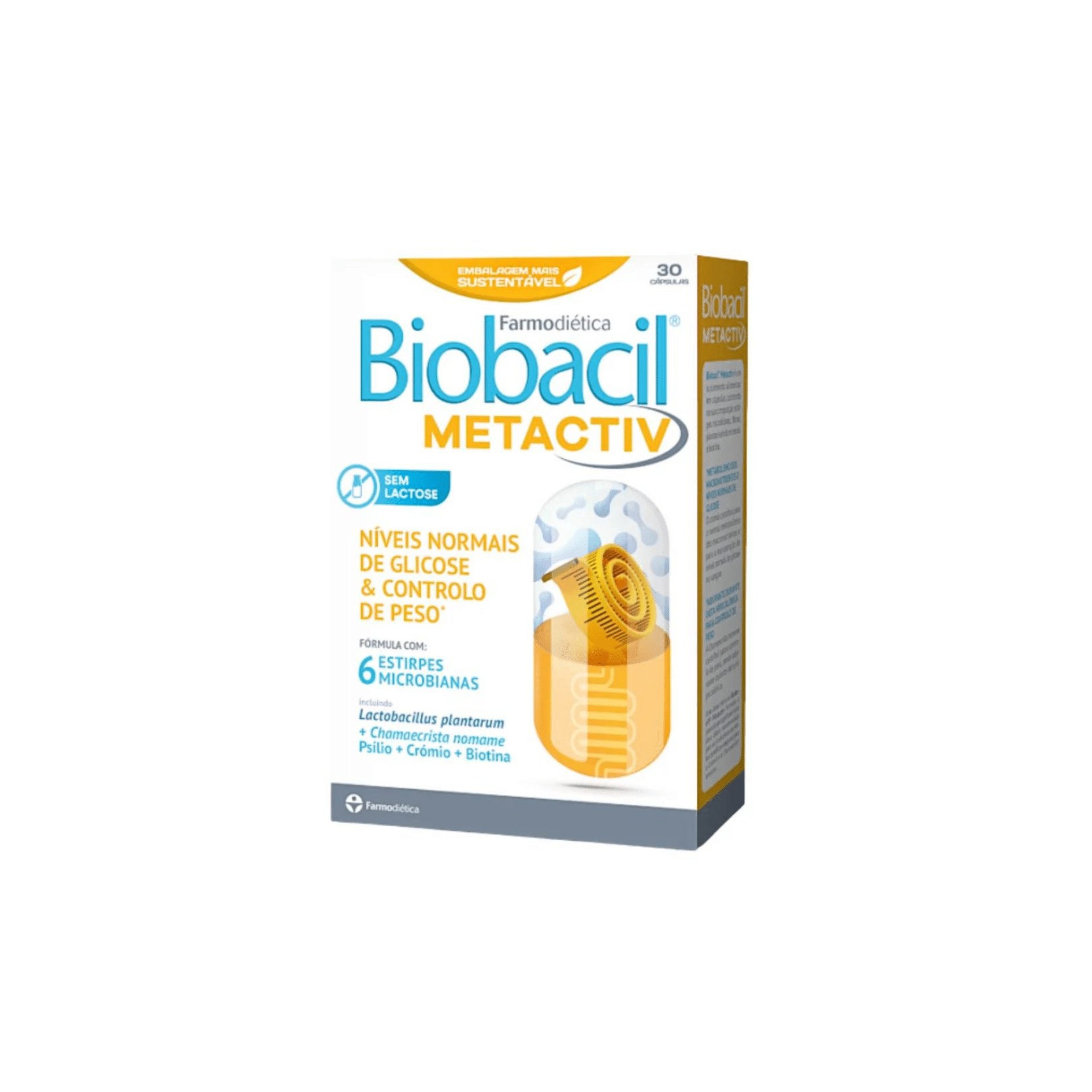 Biobacil Metactiv 30 cápsulas- Farmodiética