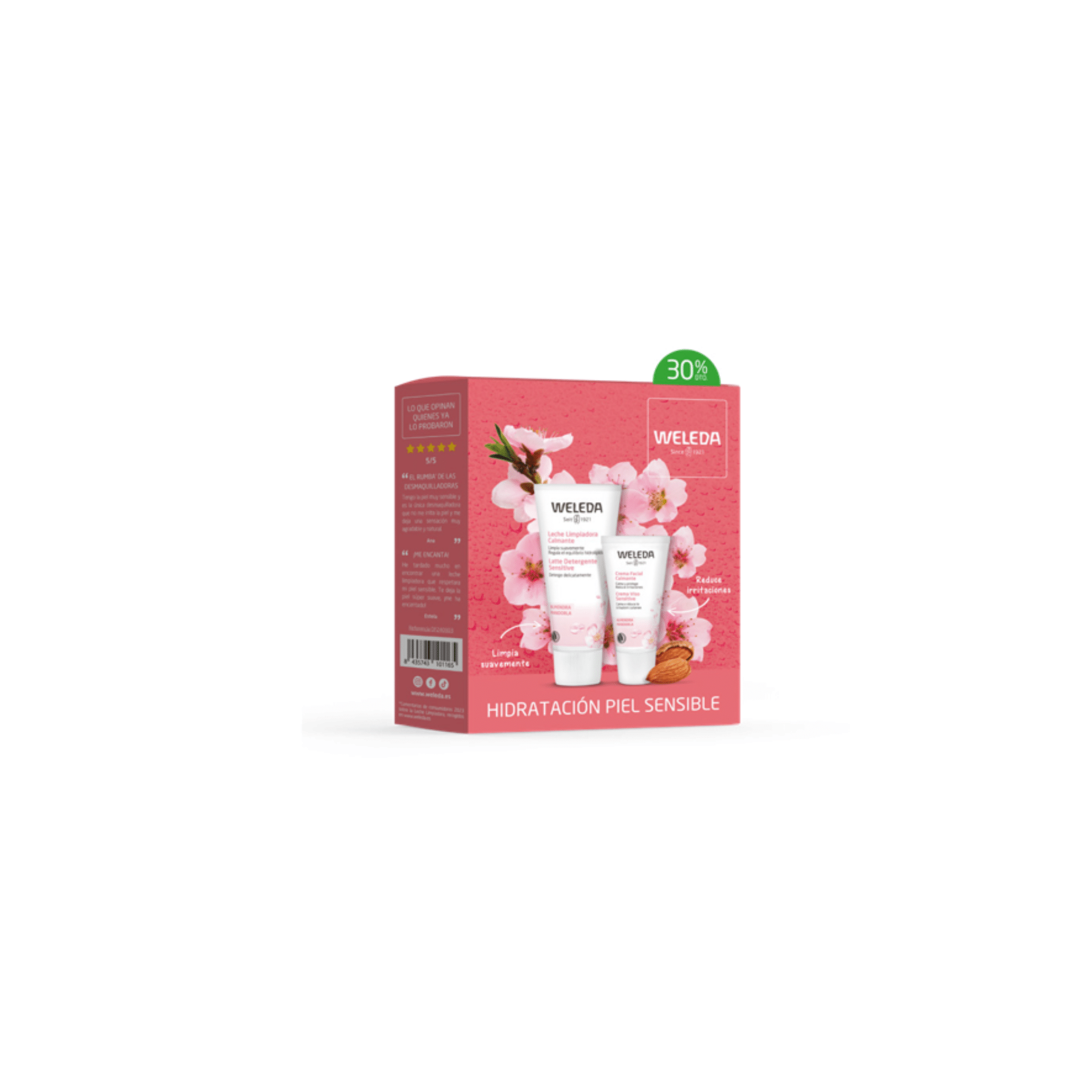 Weleda pack hidratação peles sensíveis (Creme facial+ leite de limpeza)