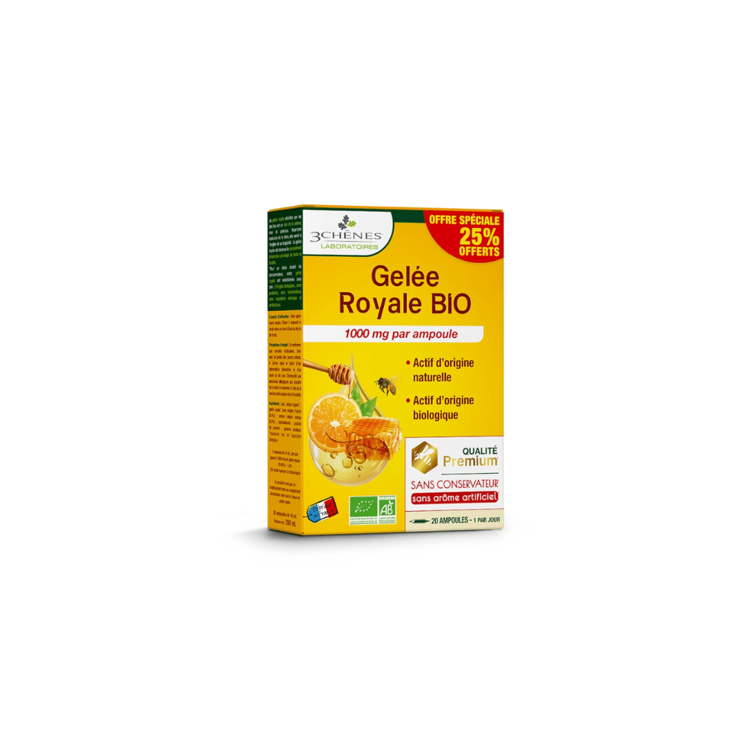 Geleia Real bio 30 ampolas 3 Chênes