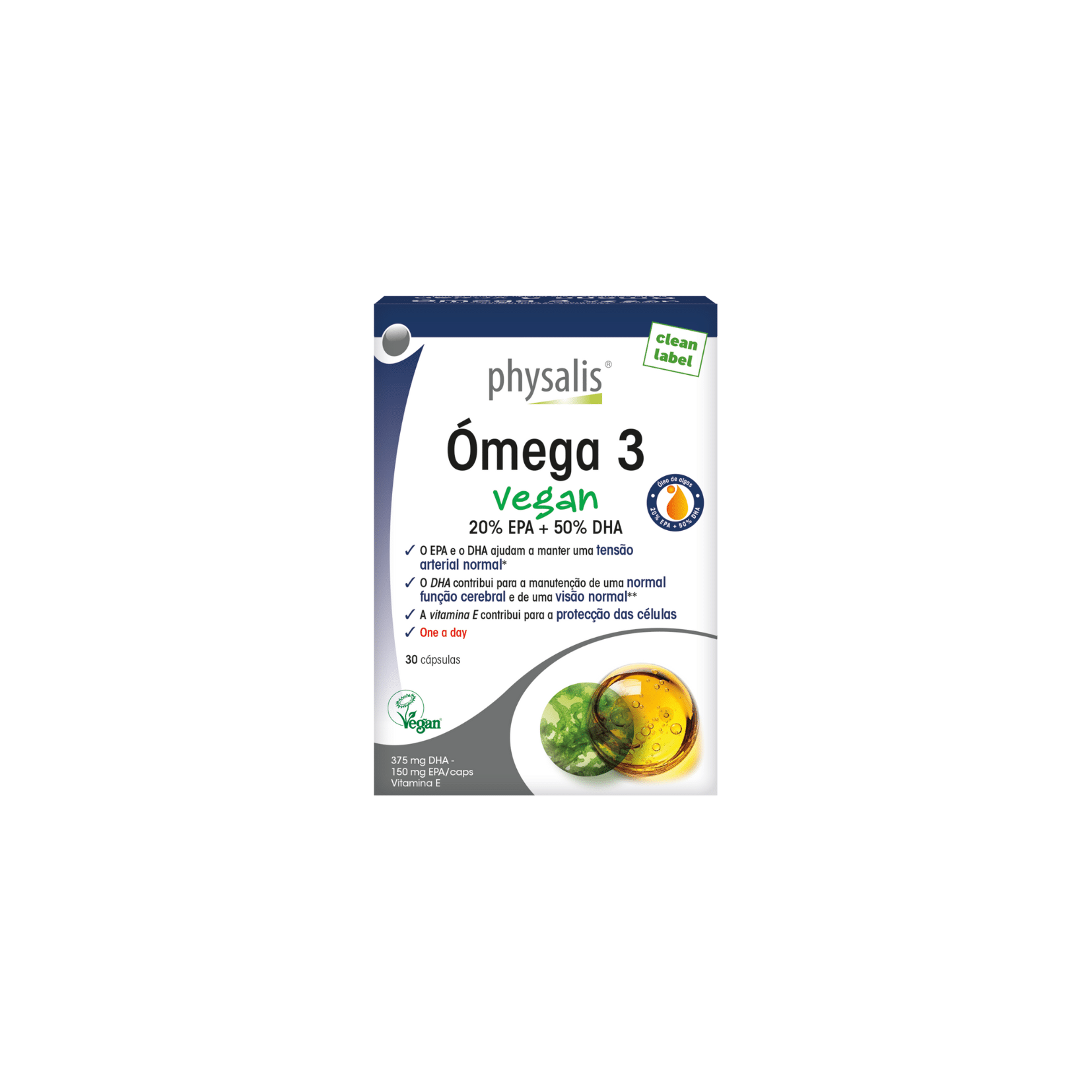 Omega 3 vegan 30 cápsulas- Physalis