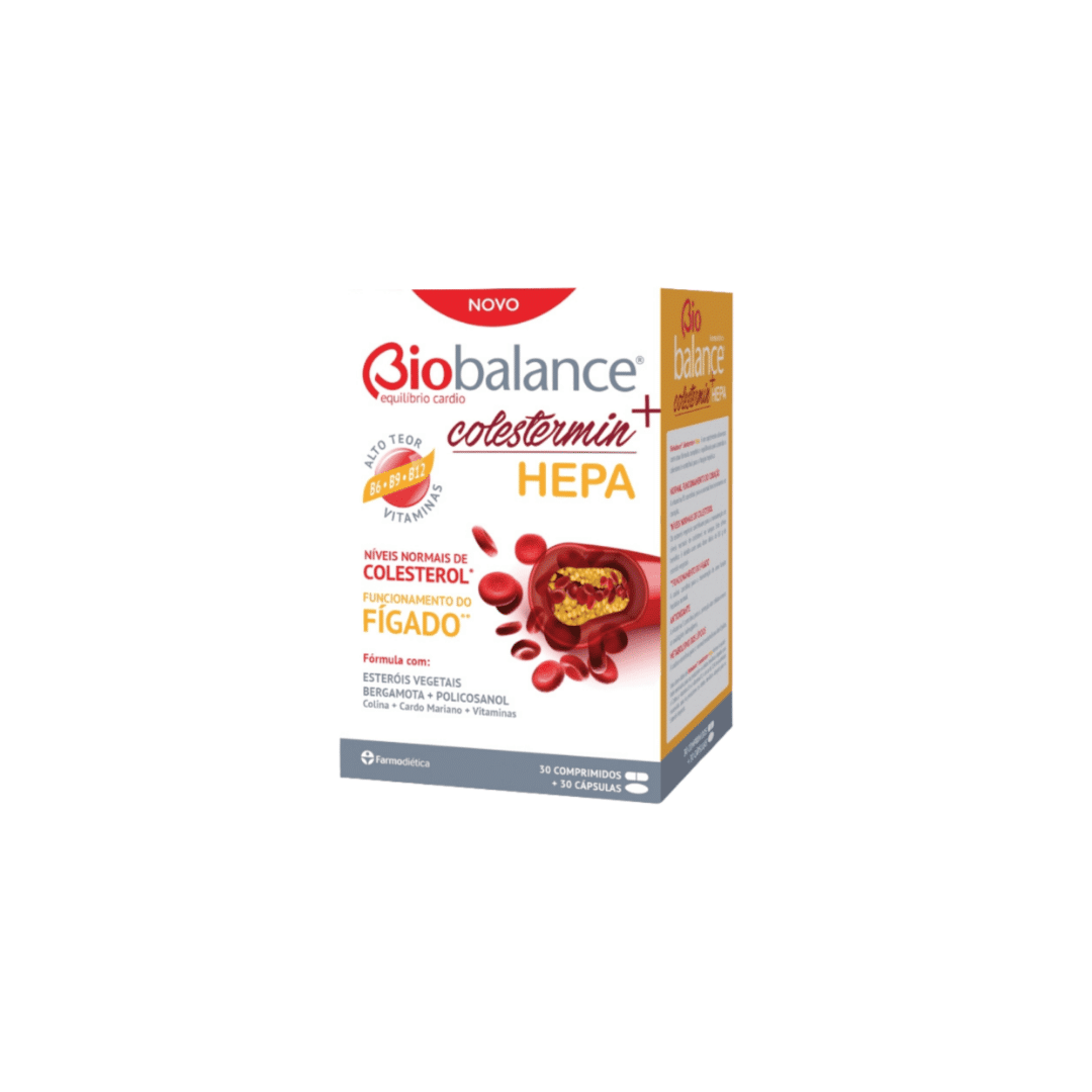 Biobalance Colestermin+ Hepa 30 cmp+30 cápsulas Farmodietica