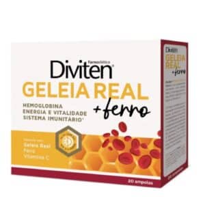Diviten Geleia Real + Ferro - 20 Ampolas Farmodiética