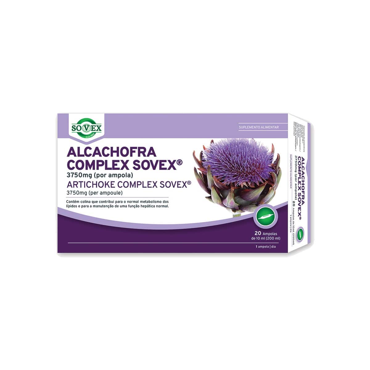 Alcachofra Complex 3750mg 20 ampolas Sovex