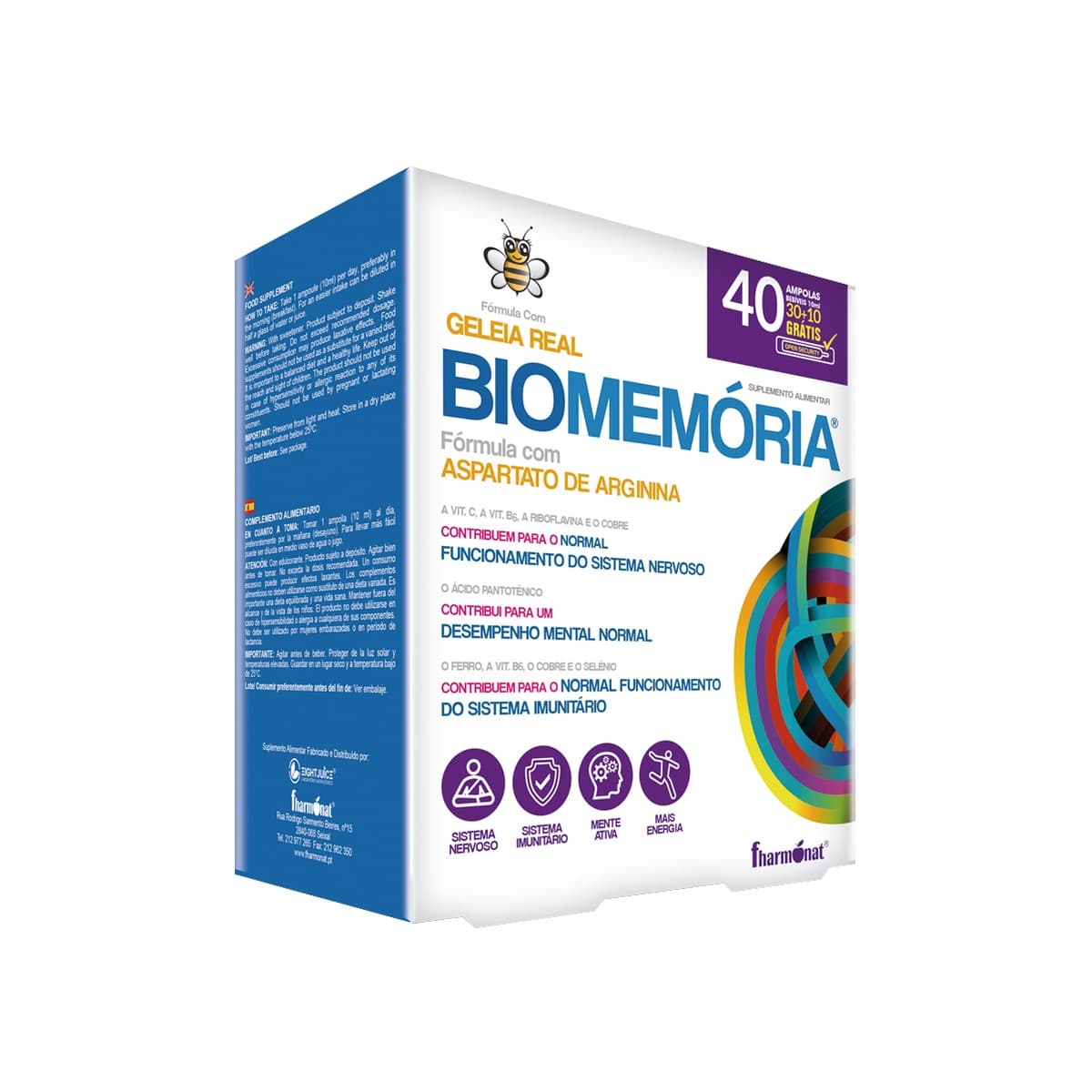 Biomemória 30 ampolas + 10 ampolas Fharmonat