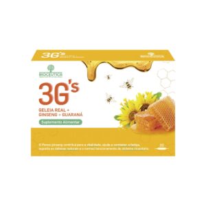 3 G's Geleia Real + Ginseng + Guaraná 20 ampolas Bioceutica