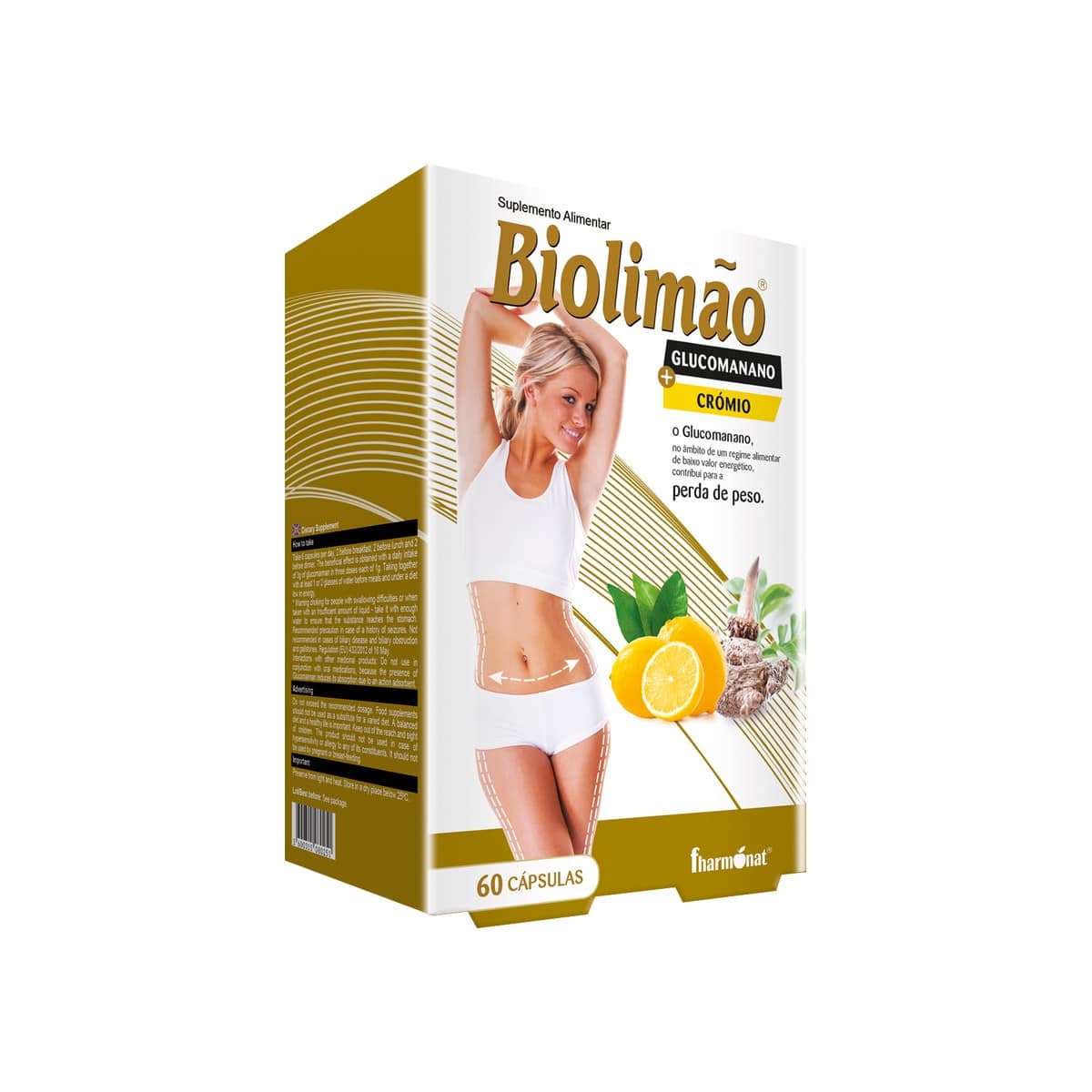 Biolimão Glucomanano + Crómio 60 cápsulas Fharmonat