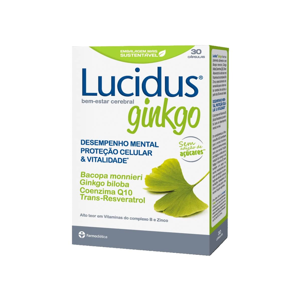 Lucidus Ginkgo 30 cápsulas Farmodiética