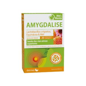 Amygdalise Sabor Mel e Limão 20 comprimidos mastigáveis Dietmed