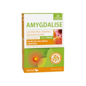 Amygdalise Sabor Menta 20 comprimidos mastigáveis Dietmed