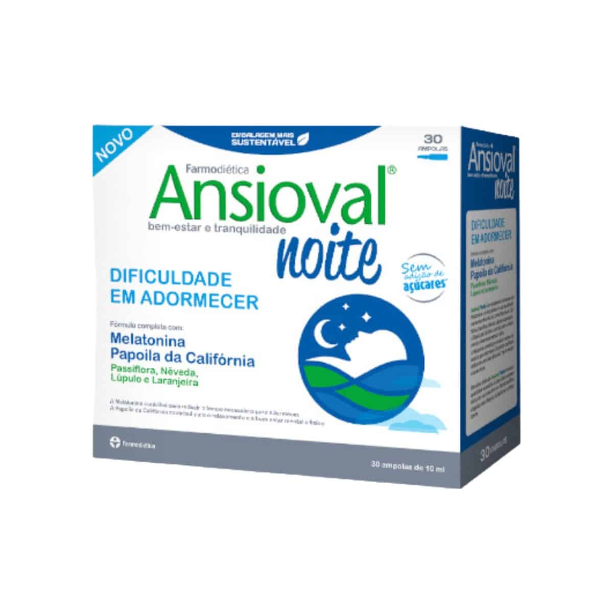 Ansioval Noite 30 ampolas Farmodiética