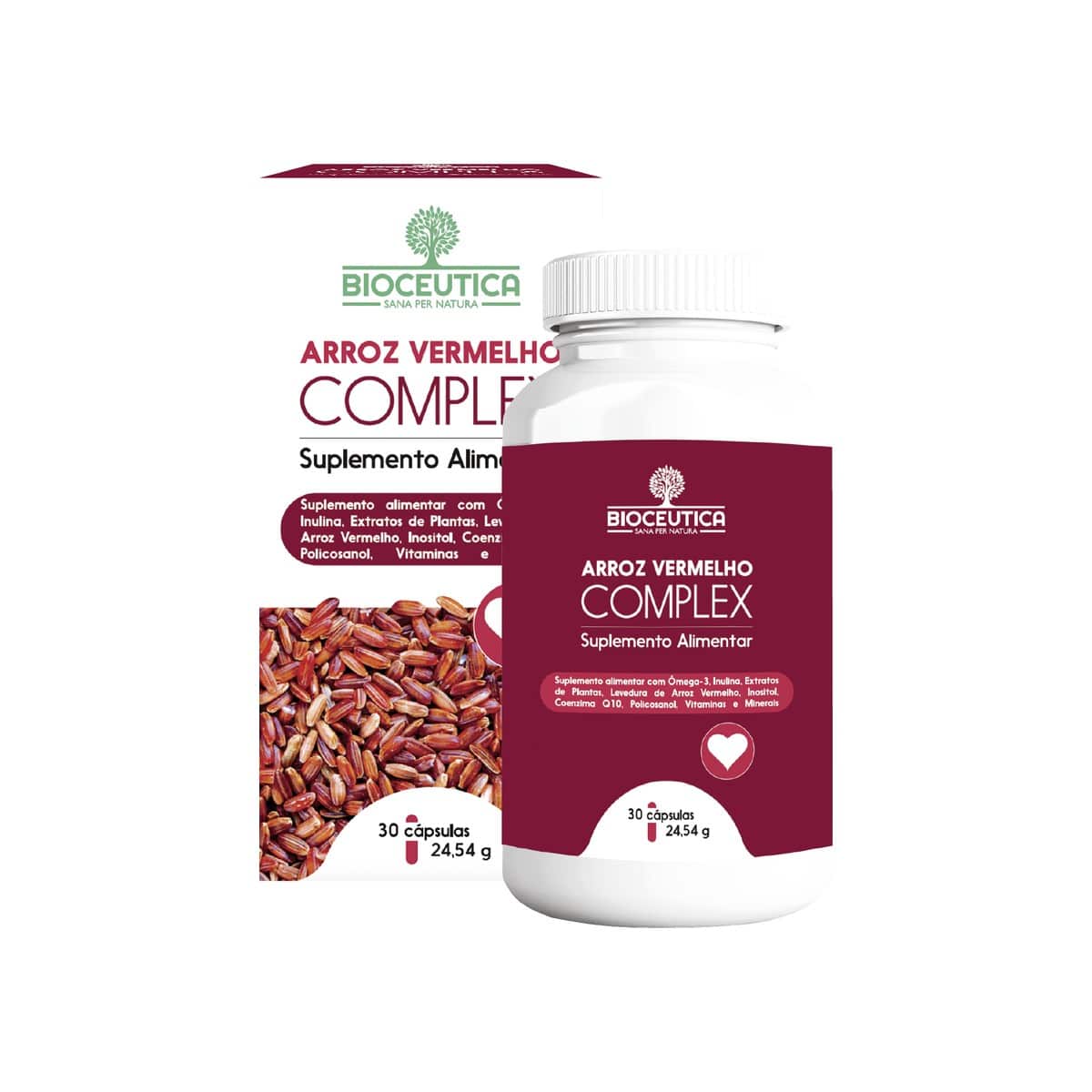 Arroz Vermelho Complex 30 cápsulas Bioceutica