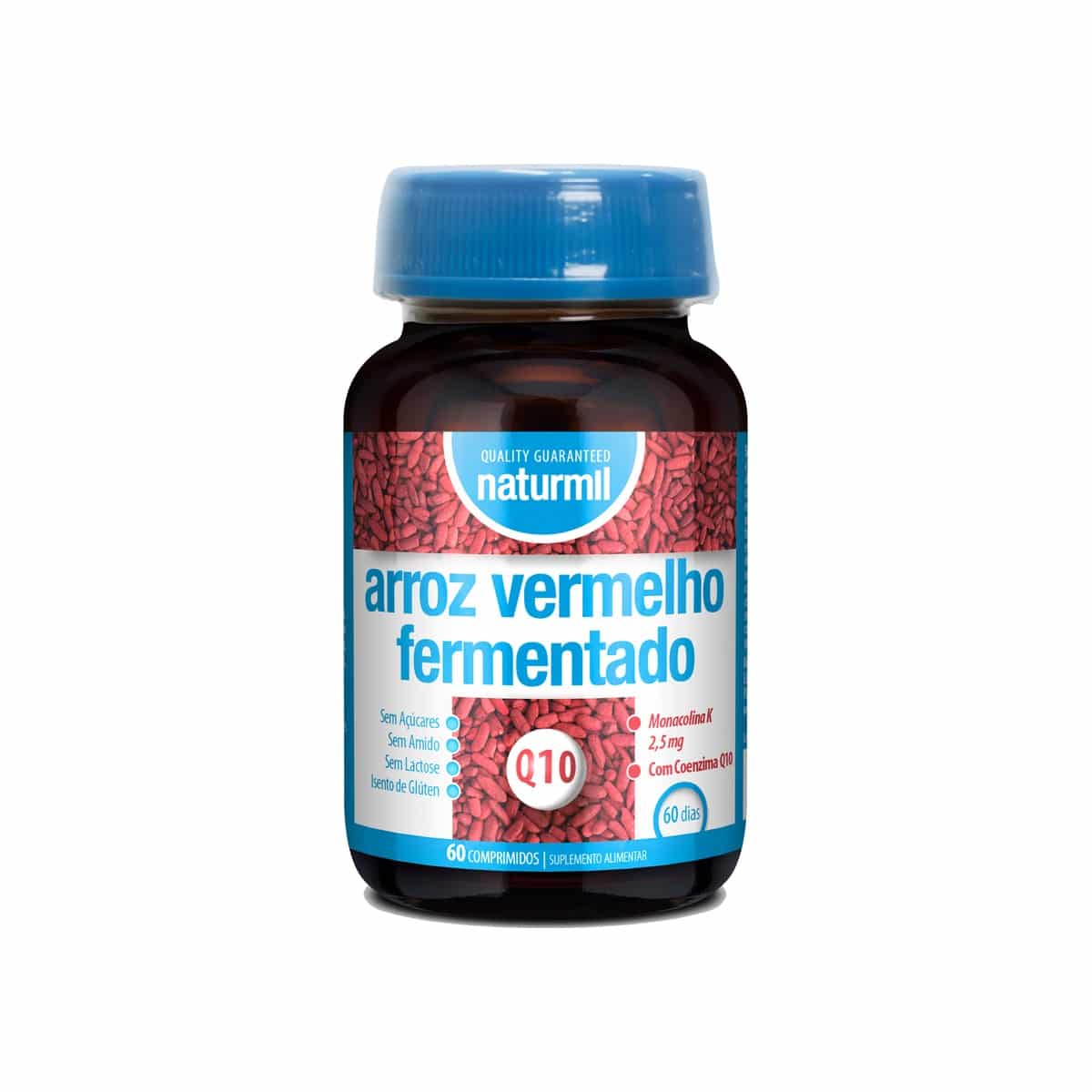 Arroz Vermelho Fermentado 60 comprimidos Naturmil