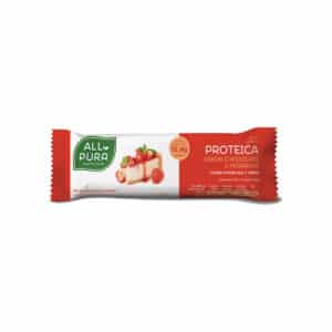 Barra Proteica Cheesecake e Morango 40g AllPura