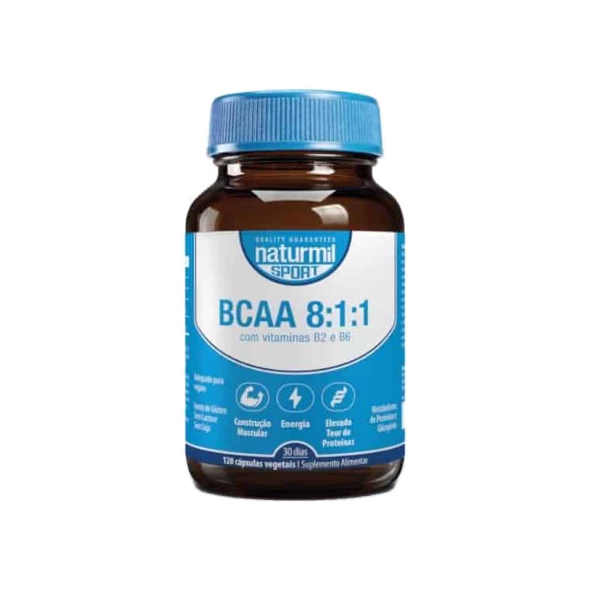 BCAA 8:1:1 120 cápsulas Naturmil
