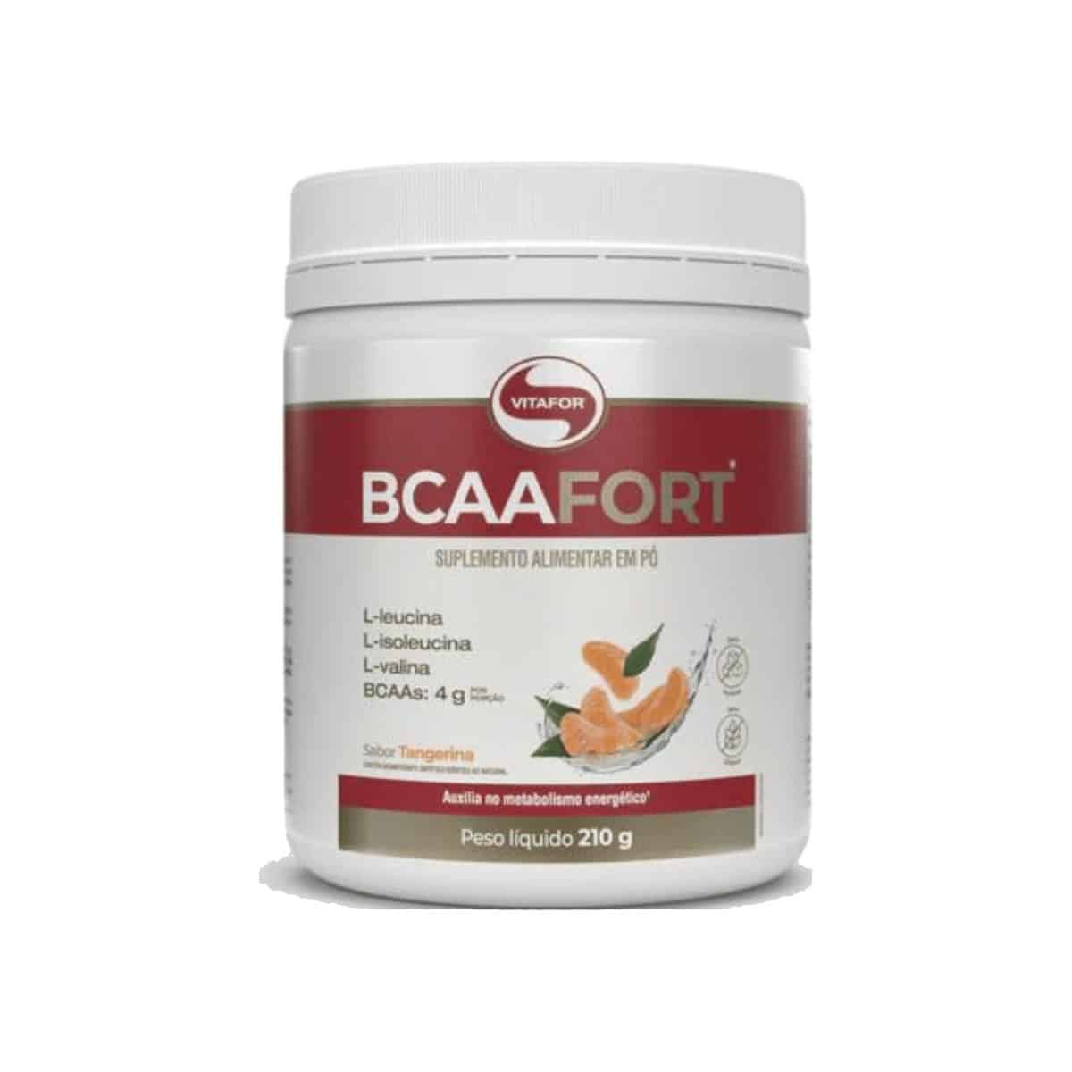 BCAAFORT Sabor Tangerina 210g Vitafor