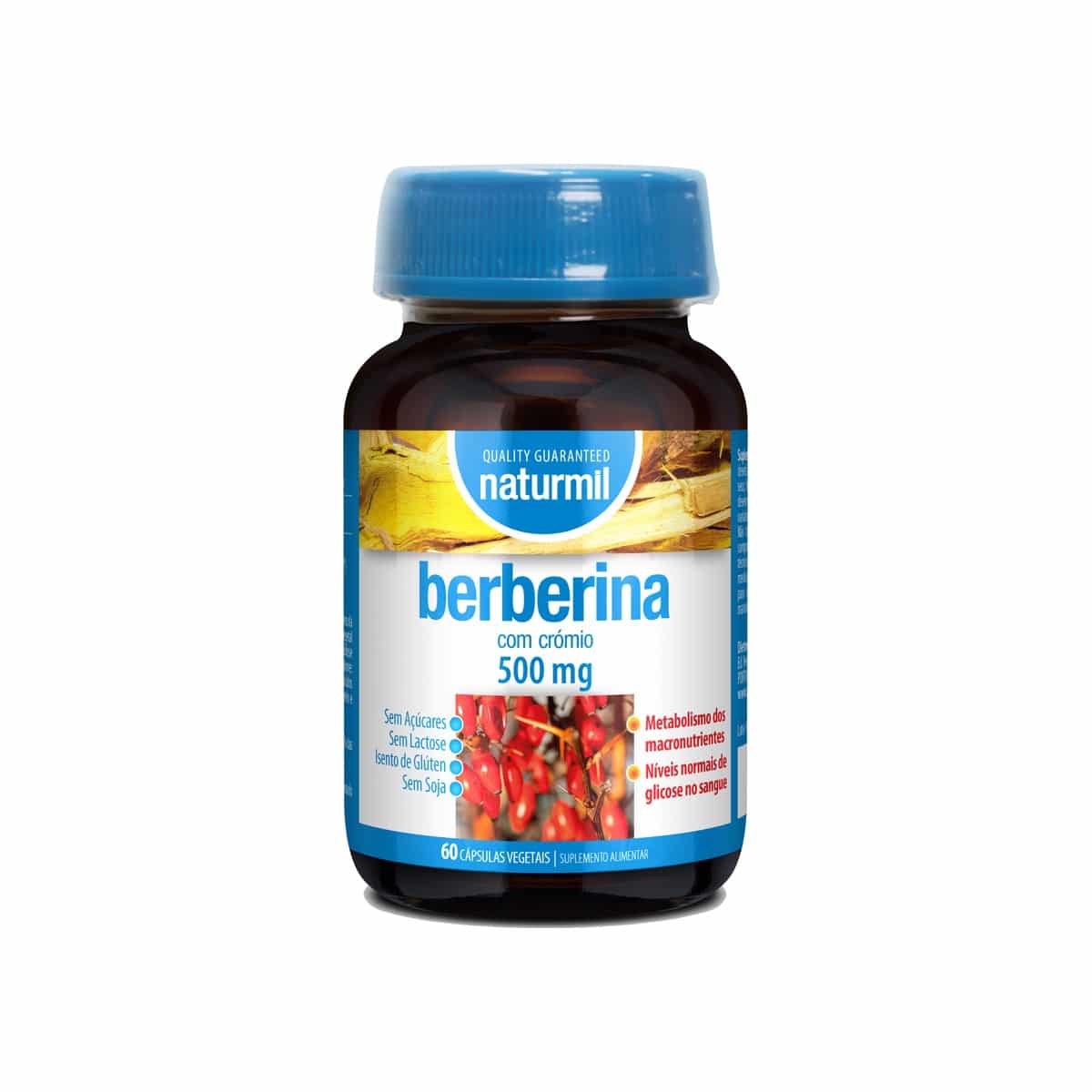 Berberina 500mg 60 comprimidos Naturmil