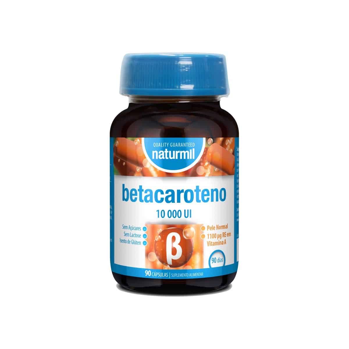Beta Caroteno 10.000UI 90 cápsulas Naturmil