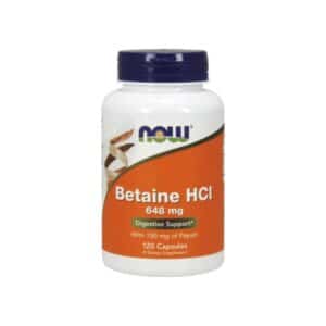 Betaine HCl 120 cápsulas Now