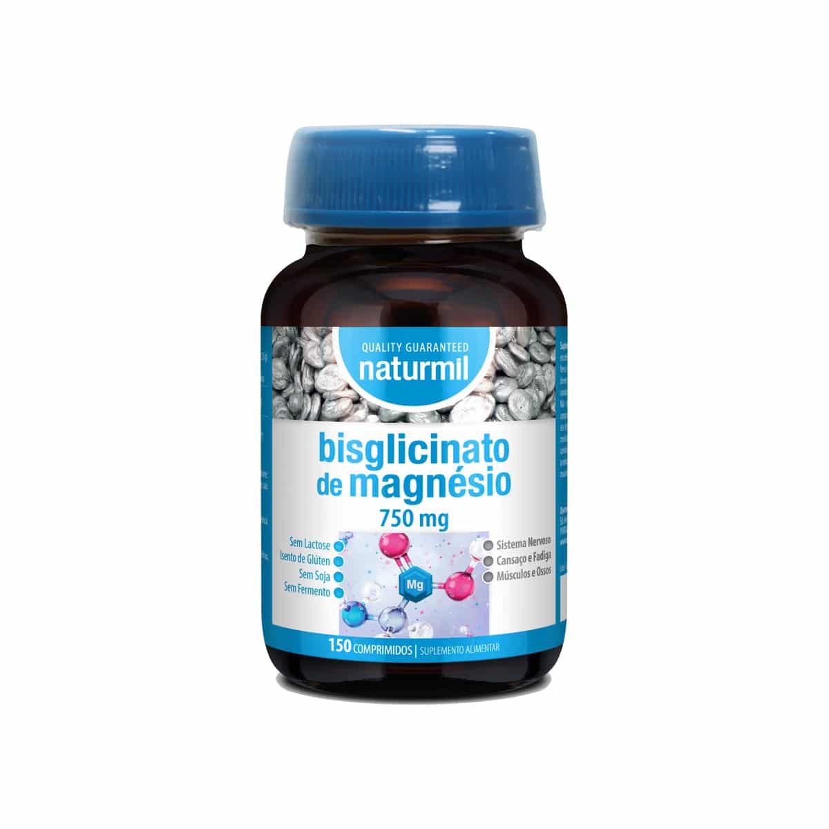 Bisglicinato de Magnésio 90 comprimidos Naturmil