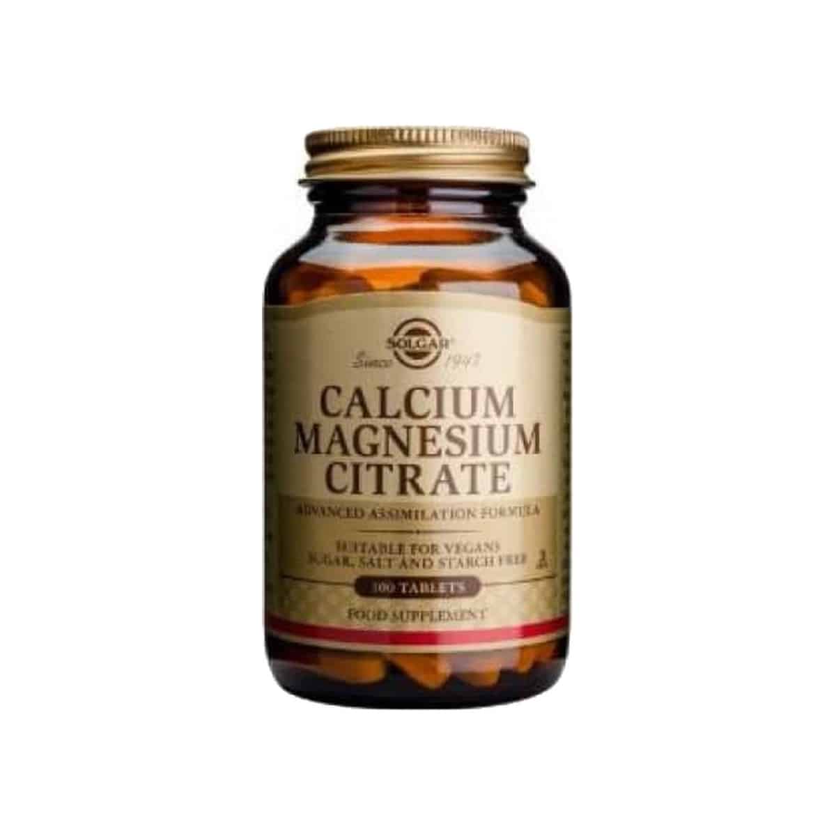 Calcium Magnesium Citrate 50 comprimidos Solgar