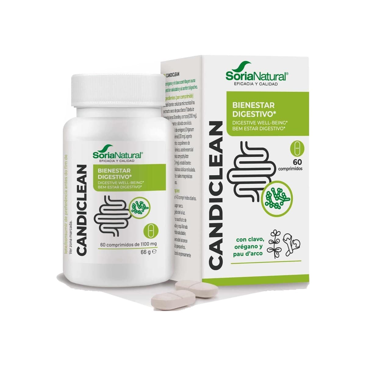 Candiclean 60 comprimidos Soria Natural
