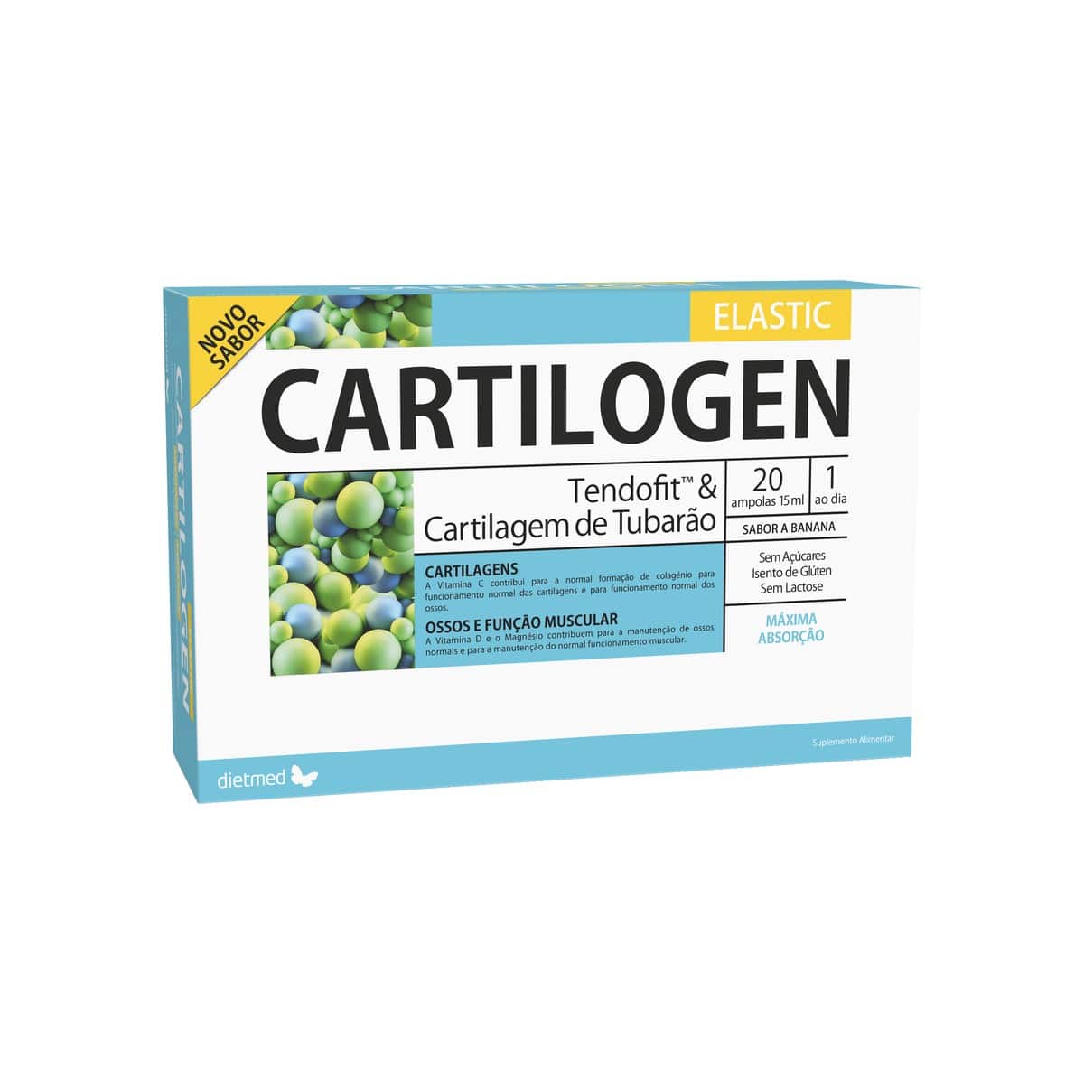 Cartilogen Elastic 20 ampolas Dietmed