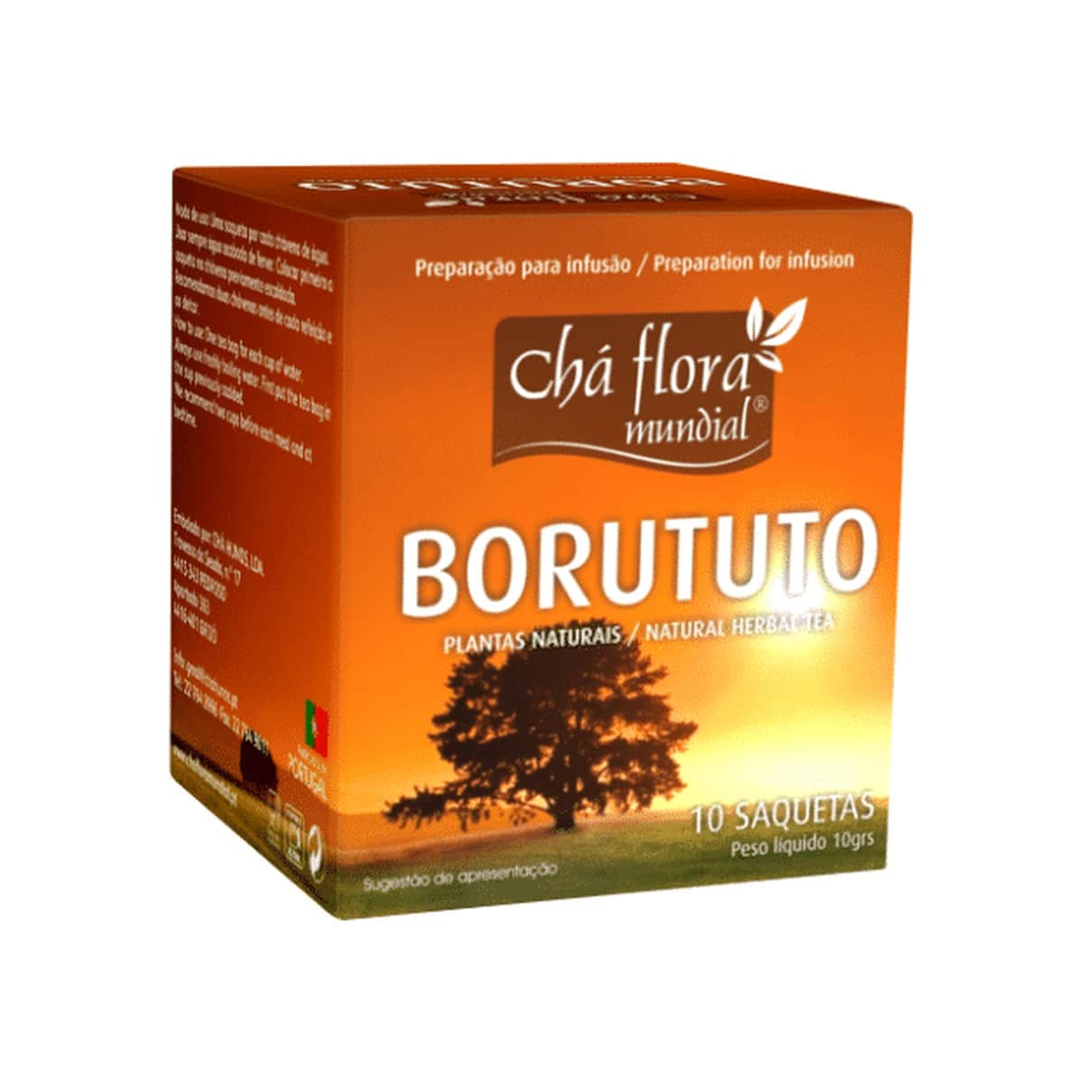 Chá de Borututo 10 saquetas Flora Mundial