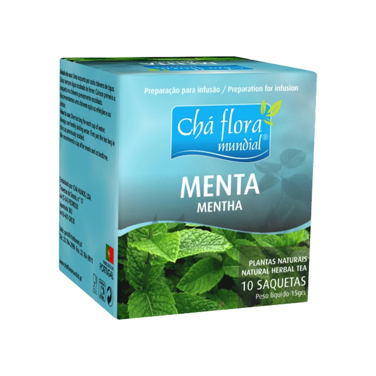 Chá de Menta 10 saquetas Flora Mundial