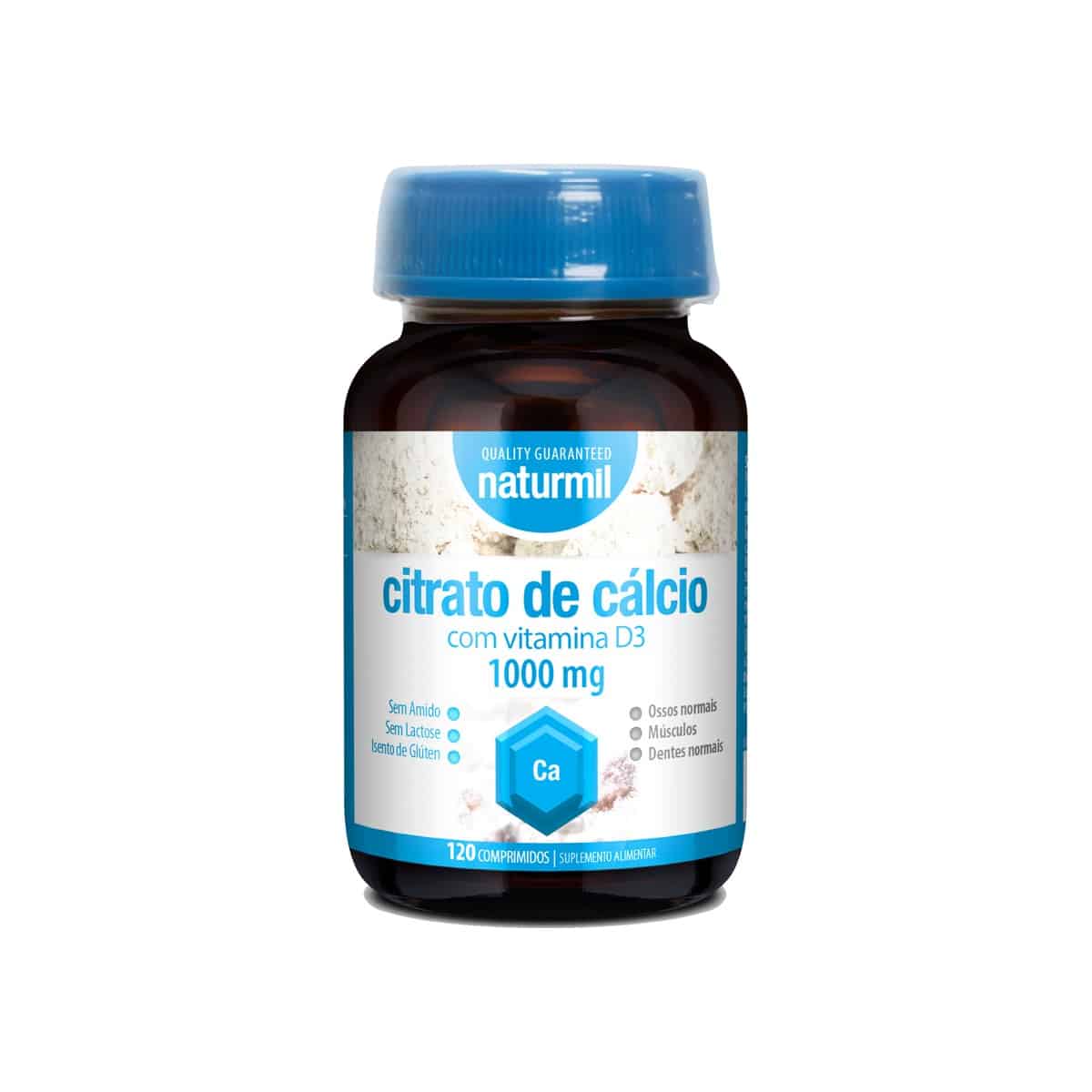 Citrato de Cálcio com Vitamina D3 120 comprimidos Naturmil