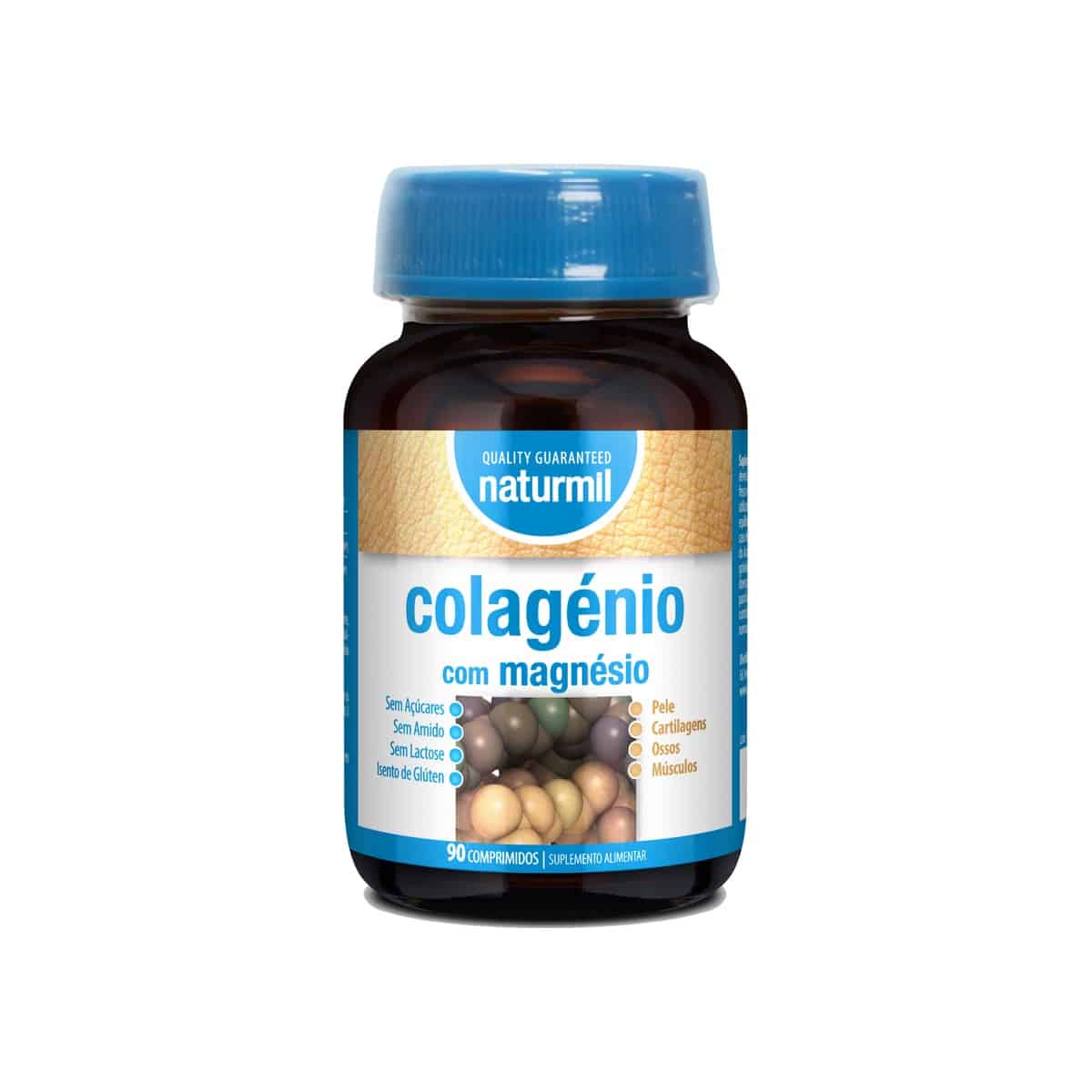 Colagénio com Magnésio 90 comprimidos Naturmil