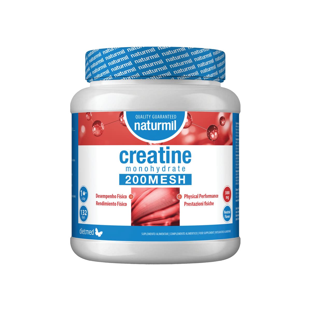 Creatina Monohidratada 200 Mesh 450g Naturmil