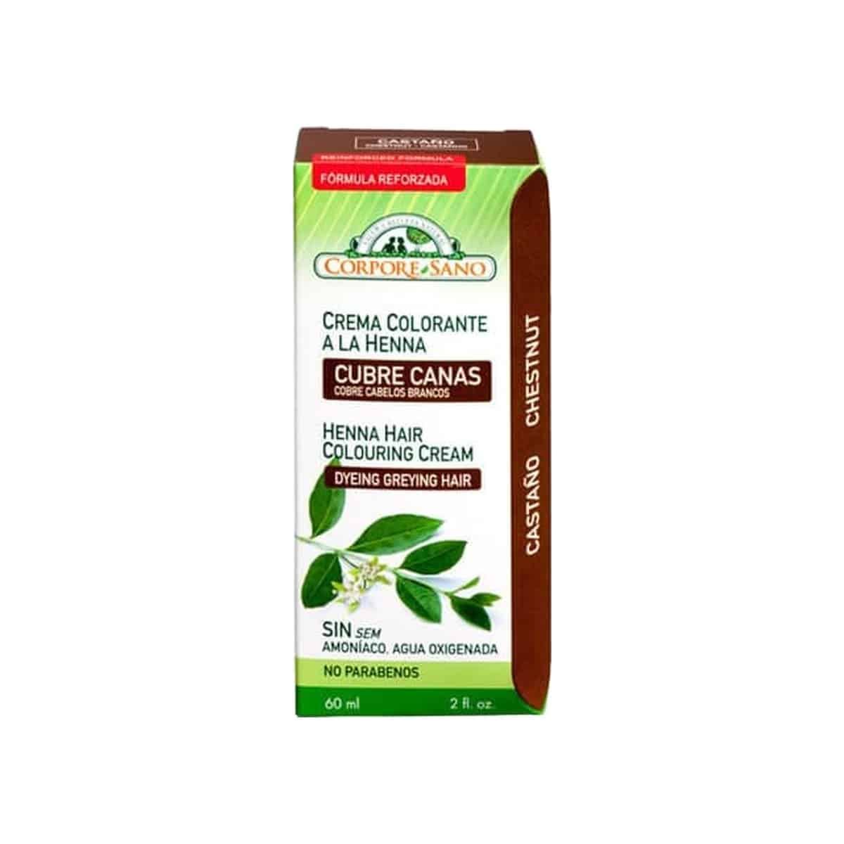 Creme Colorante com Henna Castanho 80ml Corpore Sano