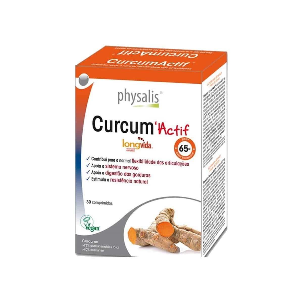 Curcum Actif 30 comprimidos Physalis