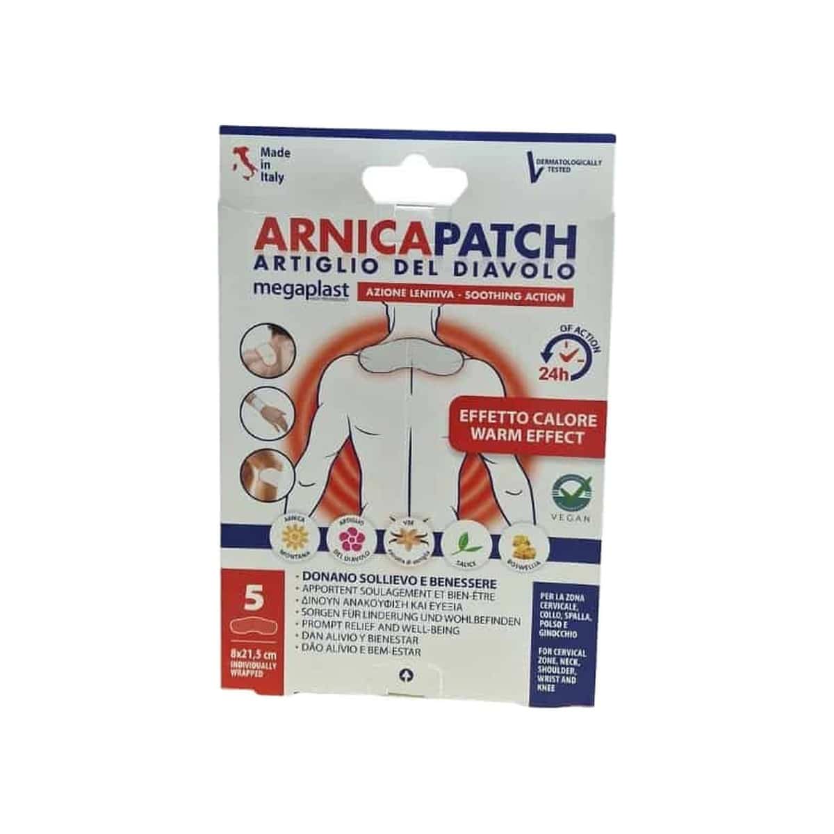 Emplastros de Arnica e Harpago Efeito Quente