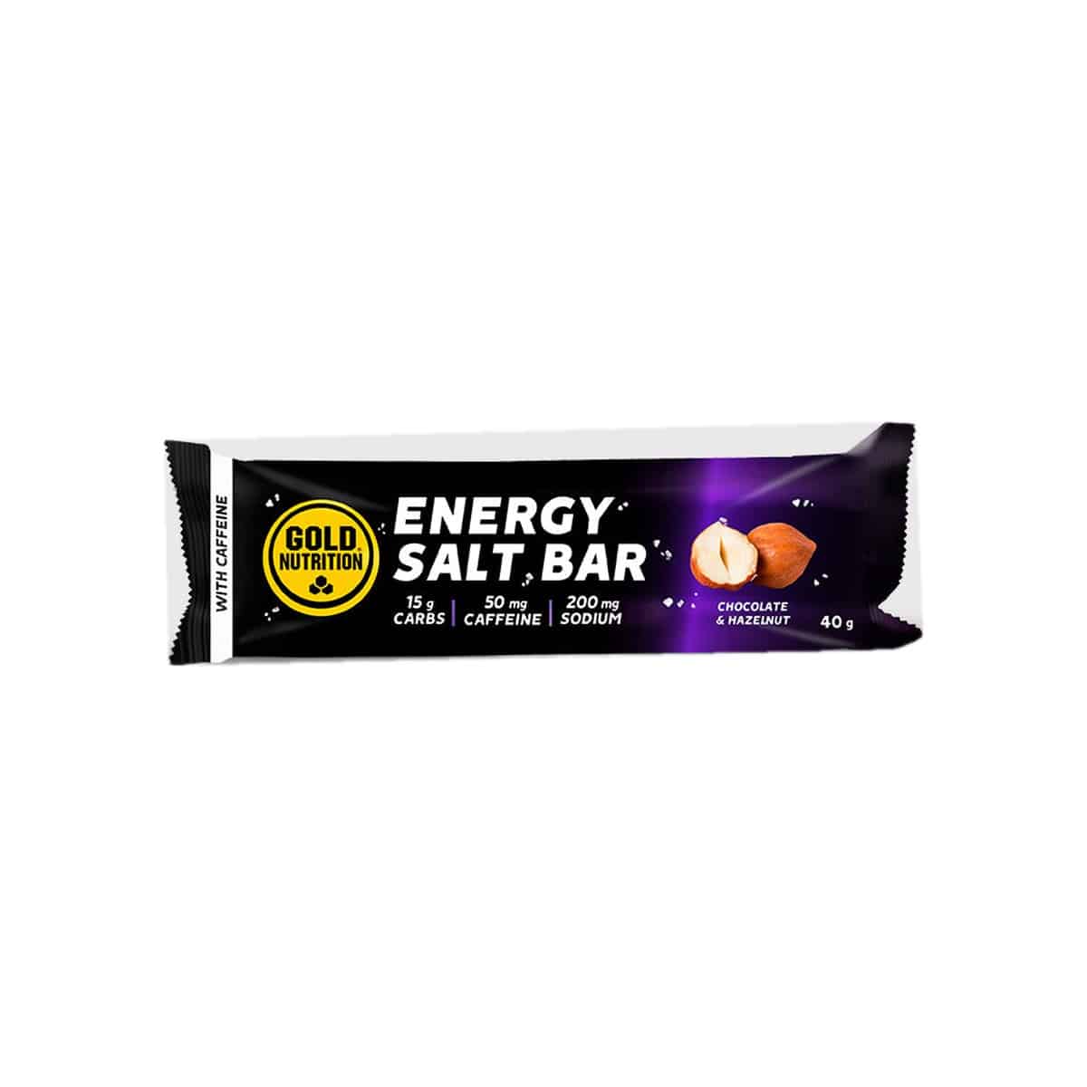 Total Energy Salt Bar Chocolate e Avelã 40g Gold Nutrition