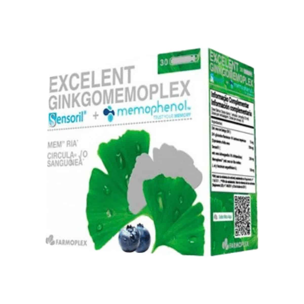 Excelent Ginkgomemoplex 30 ampolas Farmoplex