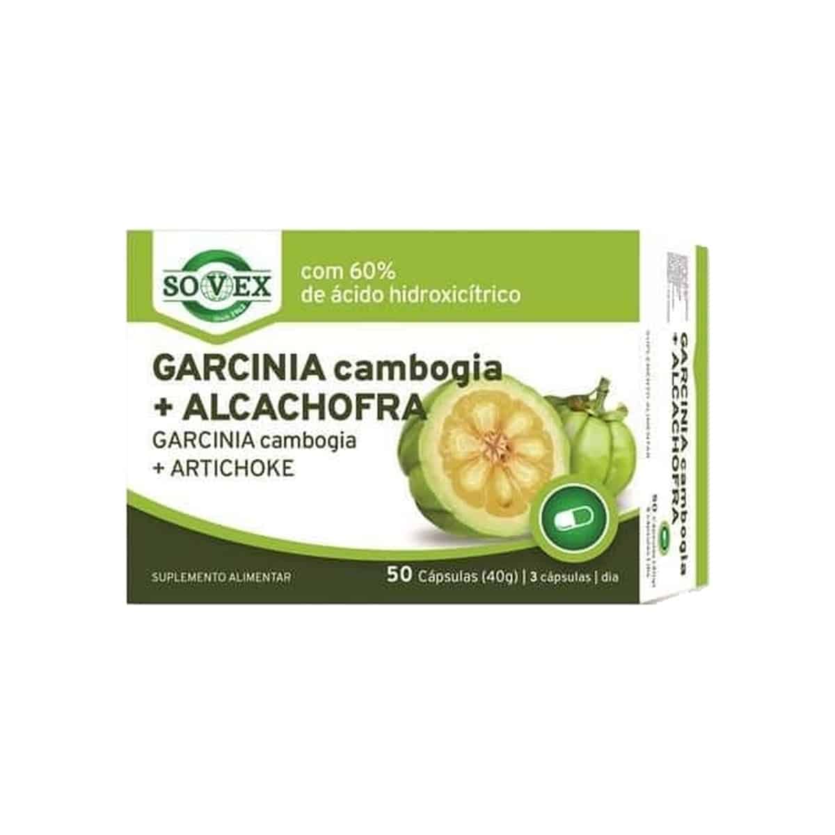 Garcinia + Alcachofra 50 cápsulas Sovex