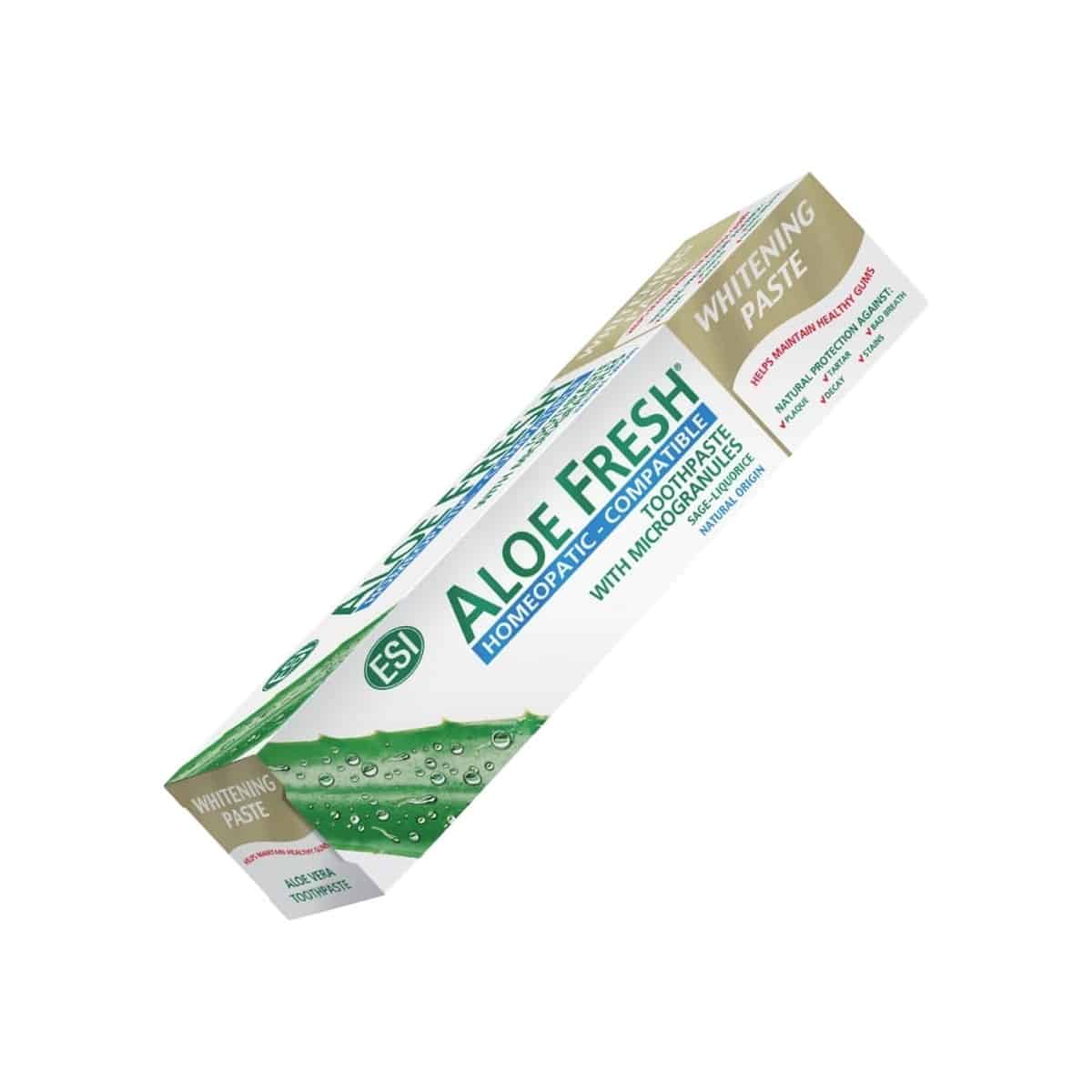 Gel Dentífrico Aloe Fresh Branqueador Homeopático 100ml ESI