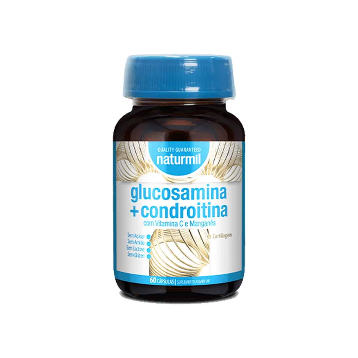 Glucosamina + Condroitina 60 cápsulas Naturmil