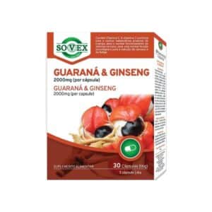 Guaraná e Ginseng 2000mg 30 cápsulas Sovex